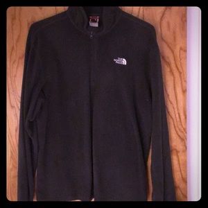 Northface 1/4 zip fleece pullover, charcoal, large